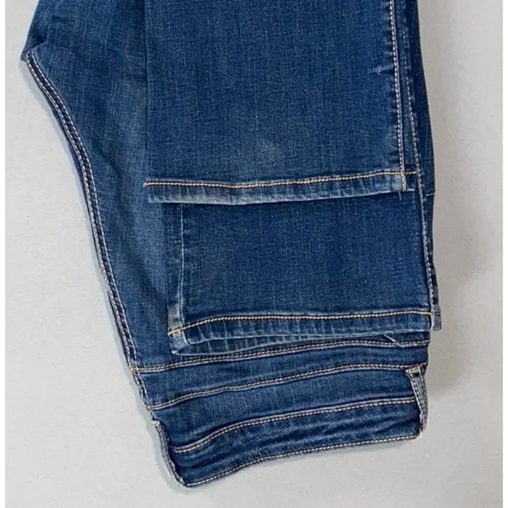 Aura by Wrangler Bootcut 5-Pocket Stretch Denim Jeans. Medium Wash, Women's 12. - Picture 3 of 9